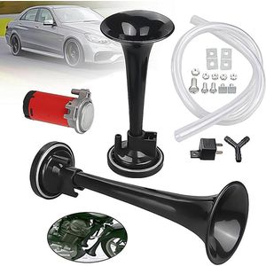 Universele luide auto hoorn - dubbele trompet luchthoorn - 12V - 178 dB - super tweetonige luchthoorn set - auto vrachtwagen - hoofdtype. Vrachtwagen Accessoires