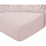 DoubleDry Hoeslaken - Licht Perzik - 100% Natuurlijk Katoen - Rondom Elastiek