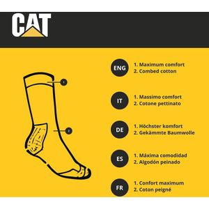 10 paar herensokken van zacht katoen met halfhoge kuithoogte voor veiligheidsschoenen