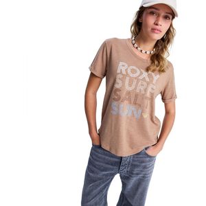 Roxy Vl Oceanwave Regular Fit T-shirt Met Korte Mouwen Bruin L Vrouw