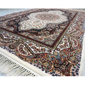 SusaStyle - OUTLET - Perzisch vloerkleed - Elena cream - Perzisch tapijt - 150cm x 225 cm