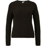 Gebreide Trui - Katoenmix - Gemêleerd - Ronde Hals - Raglanmouwen