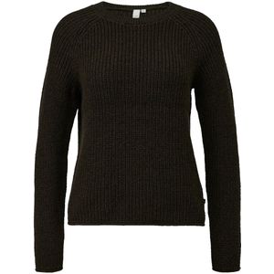 Gebreide Trui - Katoenmix - Gemêleerd - Ronde Hals - Raglanmouwen