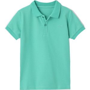 Poloshirt - Korte Mouwen - Blauw - Piqu?tricot - Borduursel Haai