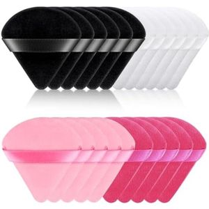 Make-up sponsjes - 20 stuks - driehoekige make-up sponsjes - voor gelijkmatige foundation aanbrenging - Diverse kleuren