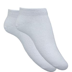 PAIR 'M – 2-Pack Witte Sokken – Regular – Sportieve Enkelsokken – Unisex – Duurzaam & Klikbaar - 35/38