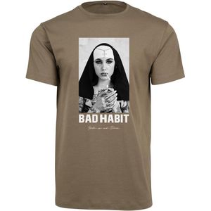 Mister Tee - Bad Habit Heren T-shirt - S - Olijfgroen