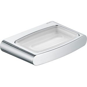 Keuco Elegance - Zeepschaal met houder, mat glas/chroom 11655019000