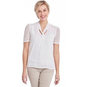 Tweedelige lavaliere tuniek met glanzende motieven