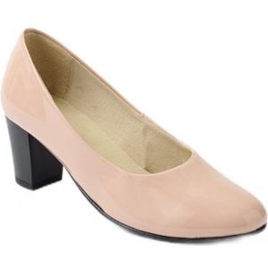 Leren slingback met ronde teen, comfortabele wijdte