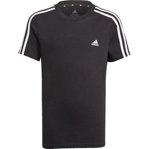 adidas 3-Stripes T-shirt - Unisex - Zwart - Wit