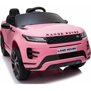 Land Rover, Range Rover Evoque, Roze, 12 volt kinderauto, met bluetooth, USB, MP3, FM radio en veel meer opties! | Elektrische Kinderauto | Met afstandsbediening