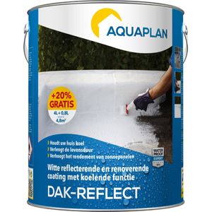 Aquaplan Dak-Reflect - renoverende en koelende coating - verhoogt rendement zonnepanelen - 4,8 liter