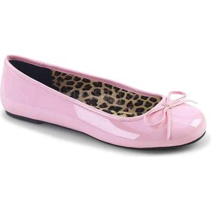 EU 44 = US 13 | ANNA-01 | Ballet Flat W/ Bow Accent