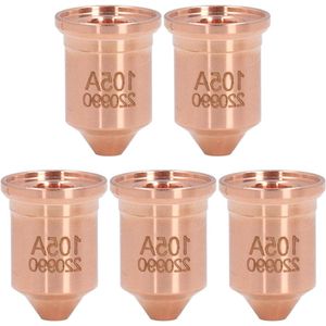 Mondstuktip Messing Plasmasnijtoorts - PMX 65 85 105 125A - Verbruiksartikelen Plasmasnijder-Snijbrandermondstukken - Tipset 5-pack .
