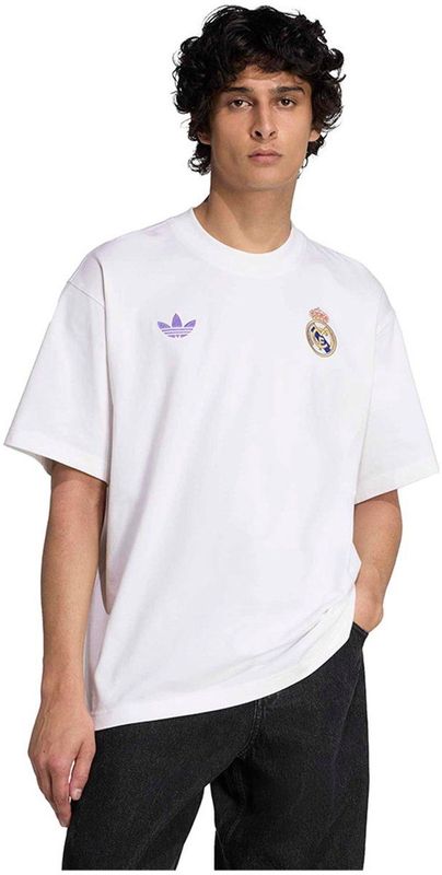 Adidas Real Madrid Lf T-shirt Met Korte Mouwen Wit S Man