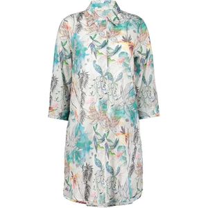 DIDI Dames Tunic Flora in Offwhite with Palm festival print maat 46