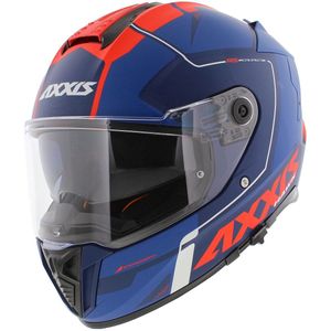 Axxis Hawk SV Integraal helm Spear C5 mat blauw rood XS