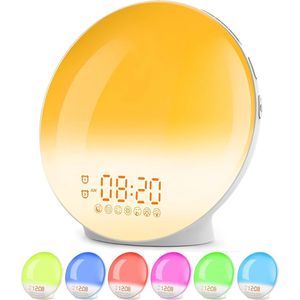 Livano Wake Up Light - Digitale Wekker - Lichtwekker - Wekker - Sunset Lamp - Wekkers Digitaal