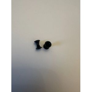 Piercing plug holl zwart 0.3 cm