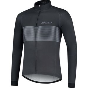 Rogelli Boost Fietsshirt - Lange Mouwen - Heren - Zwart, Grijs - Maat M