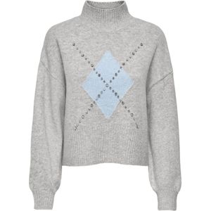 Only - Onlwakefield Life - Trui - Lichtgrijs - Dames