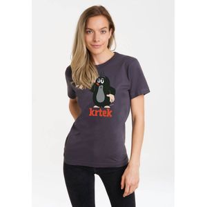 LOGOSHIRT Shirt 'Der kleine Maulwurf Krtek'  donkerlila