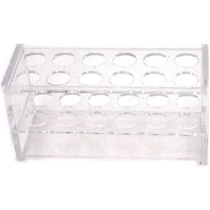 Transparante acryl 12 stopcontacten reageerbuis rekhouder - 25 ml