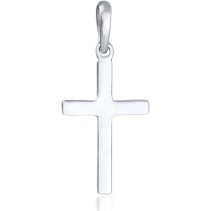 Elli Dames Hanger Dames Kruis Hanger Minimaal Geloof Religie Trend in 925 Sterling Zilver