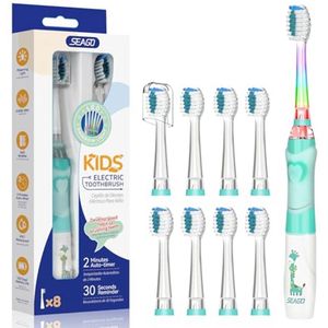 Elektrische Tandenborstel voor Kinderen 3-12 Jaar met Timer en Ledlampen