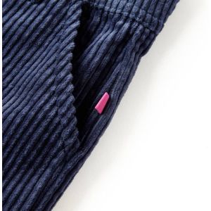 vidaXL - Kinderbroek - 104 - ribfluweel - marineblauw