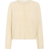 SAINT TROPEZ - Larna - Gebreid Vest - Crème - Lange Mouw