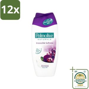 Palmolive Naturals - Douchecrème - Onweerstaanbaar Zacht - 250 ml - Voordeelverpakking - 12 stuks - Melk - Hydraterende