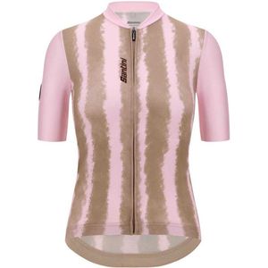 Santini Bambu Korte Mouw Wielertrui Roze S Vrouw