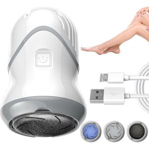 Elektrische voetvijl voor pedicure - 3 rolkoppen, 2 snelheden, waterdicht voor dode huid en eeltverwijdering