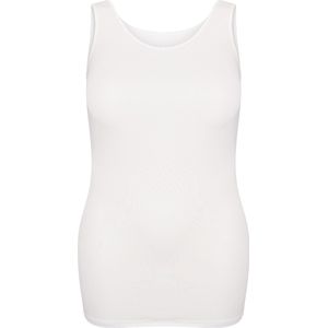 RJ Bodywear Pure Color dames top (1-pack) - hemdje met brede banden - wit - Maat: 3XL