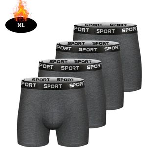Nivard Onderbroeken Heren - Boxershort - Ondergoed - Boxer - Underwear - Mannen - 4 Pack - Donkergrijs - M