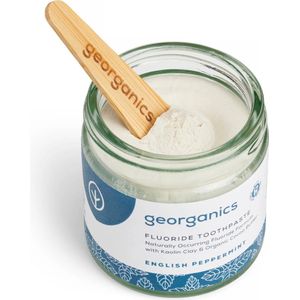 Georganics Fluoride Tandpasta - Pepermunt - Duurzame verpakking - Cacaoboter - Antibacteriële tandverzorging