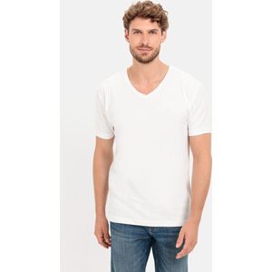 camel active V-neck Onderhemd in een pak van 3 - Maat menswear-M - Creme