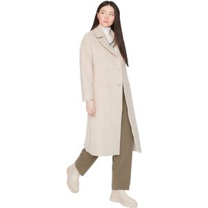 Trendyol Antraciet Oversized, Wijde, Lange Wollen Cachetjas Twoaw21Kb0038