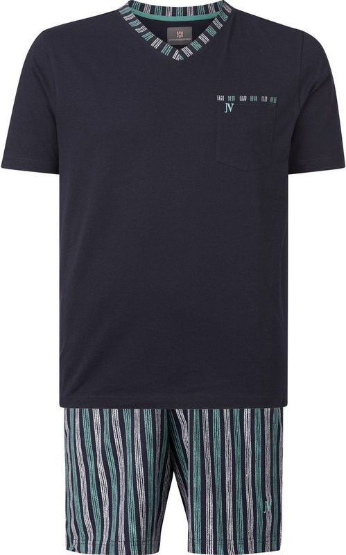 Jan Vanderstorm - Korte Pyjama - Donkerblauw - HAGER