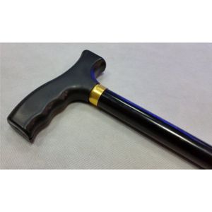 Eurobatt - Wandelstok - Zwart - Verstelbaar 60-97 cm - Aluminium Behuizing