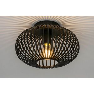 Lumidora Plafondlamp 73295 - Plafonniere - FELIX - E27 - Zwart - Metaal - ⌀ 30 cm