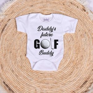 Romper Daddy's golfbuddy - Maat 86/92 - Golfen - Rompertje - Golf - Zwanger - Kraamcadeau - Babyshower