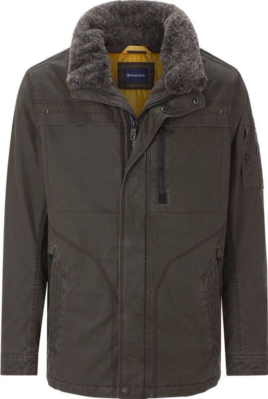 Lang Jack ROTESSI - Kaki - Parkastijl - Lange Jas