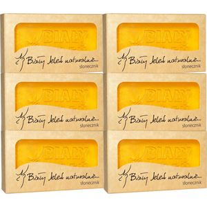 Bialy Jelen Handzeep Tabletten Zonnebloem Extract - 6 x 100g - Ambachtelijk - Handzeep Voordeelverpakking - Voor de Gevoelige Huid