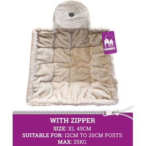 Petrebels Hangmat Sleeper ZIP square XL 45cm - Cream