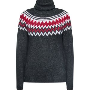 usha - Strickpullover - Geometrisch Patroon - Turtleneck - Dames