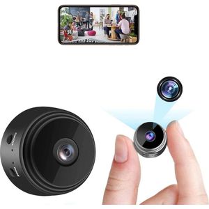 Mini bewakingscamera 1080p wifi met bewegingsdetectie-nachtzicht en batterijstroom - geschikt voor gezinnen