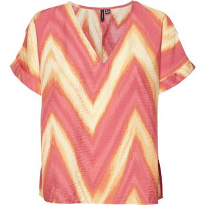 Vero Moda - Vmjosie Kua Ss Top Wvn Ga - T-shirt - Cayenne